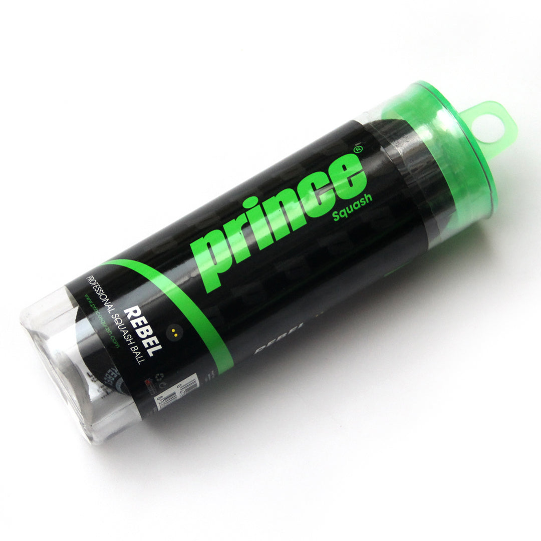 Prince Squash Balls Rebel Double Yellow 3B Tube The Racquet Shop