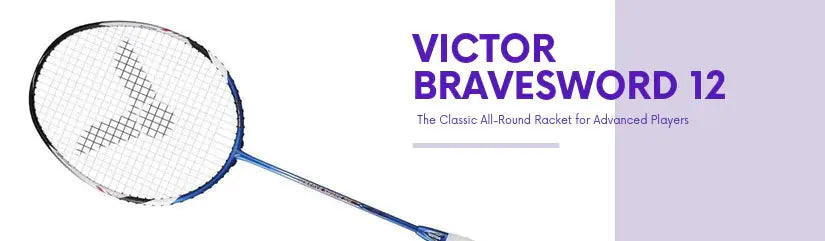 Victor BraveSword 12, 4 Unit -Grip 5, Badminton Racket Victor