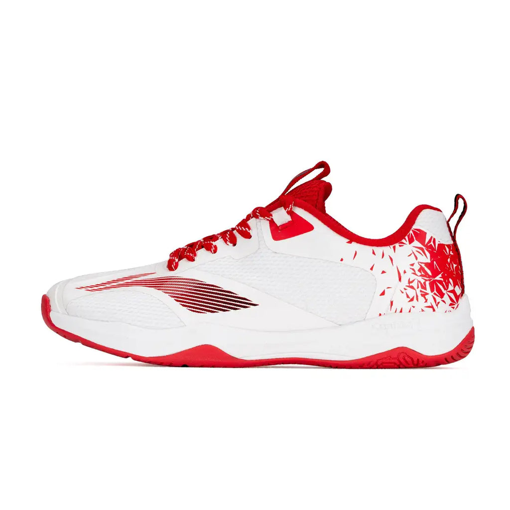 Li-Ning Hypersonic Badminton Shoes - White/Red-The Racquet Shop-Shop Online in UAE, Saudi Arabia, Kuwait, Oman, Bahrain and Qatar