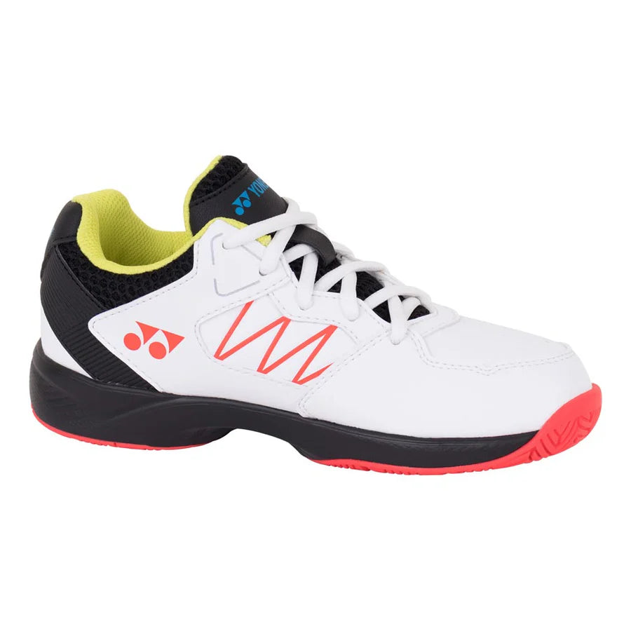 Yonex Power Cushion Lumio 3 Junior Tennis Shoes - White/Black-The Racquet Shop-Shop Online in UAE, Saudi Arabia, Kuwait, Oman, Bahrain and Qatar