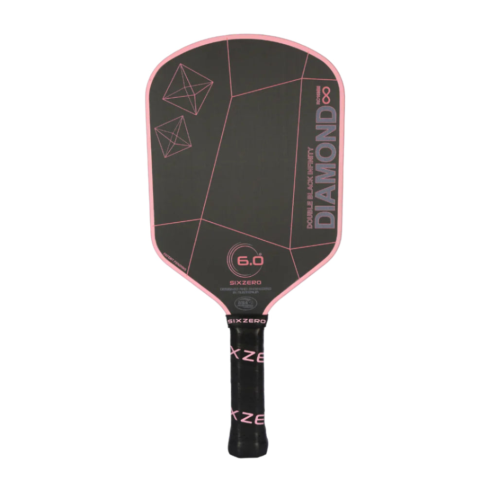 Six Zero Infinity Edgeless Double Black Diamond Control Pickleball Paddle-The Racquet Shop-Shop Online in UAE, Saudi Arabia, Kuwait, Oman, Bahrain and Qatar