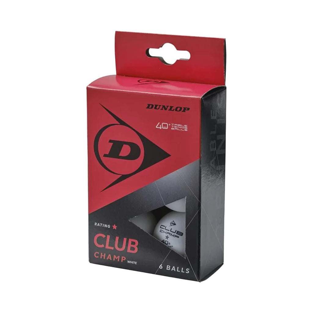 Dunlop BL40 Club Champ Blister Table Tennis Balls (6 Pack)-The Racquet Shop-Shop Online in UAE, Saudi Arabia, Kuwait, Oman, Bahrain and Qatar