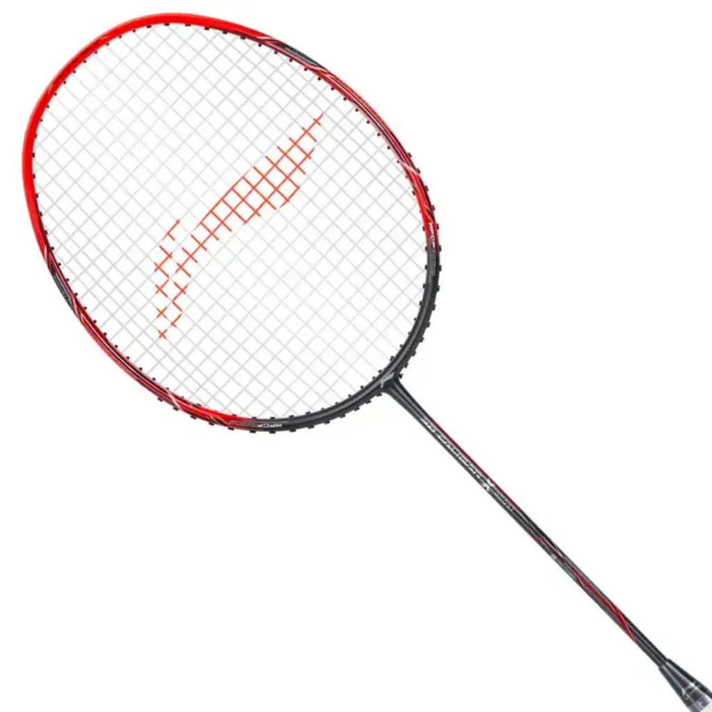 Li-Ning 3D Calibar X Boost Badminton Racquet (Dark Grey/Red)-The Racquet Shop-Shop Online in UAE, Saudi Arabia, Kuwait, Oman, Bahrain and Qatar