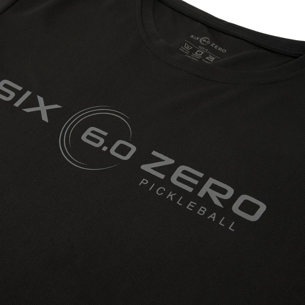 Six Zero Gem Pickleball Shirt Black Diamond - Black-The Racquet Shop-Shop Online in UAE, Saudi Arabia, Kuwait, Oman, Bahrain and Qatar