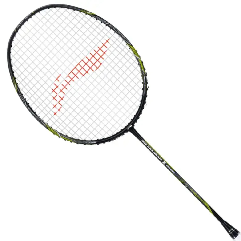 Li-Ning 3D Calibar X Combat Badminton Raquet (Black/Lime)-The Racquet Shop-Shop Online in UAE, Saudi Arabia, Kuwait, Oman, Bahrain and Qatar