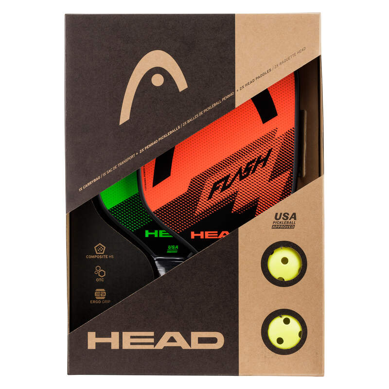 Head Flash Pickleball Pack – Pack of 2 Racquets-The Racquet Shop-Shop Online in UAE, Saudi Arabia, Kuwait, Oman, Bahrain and Qatar