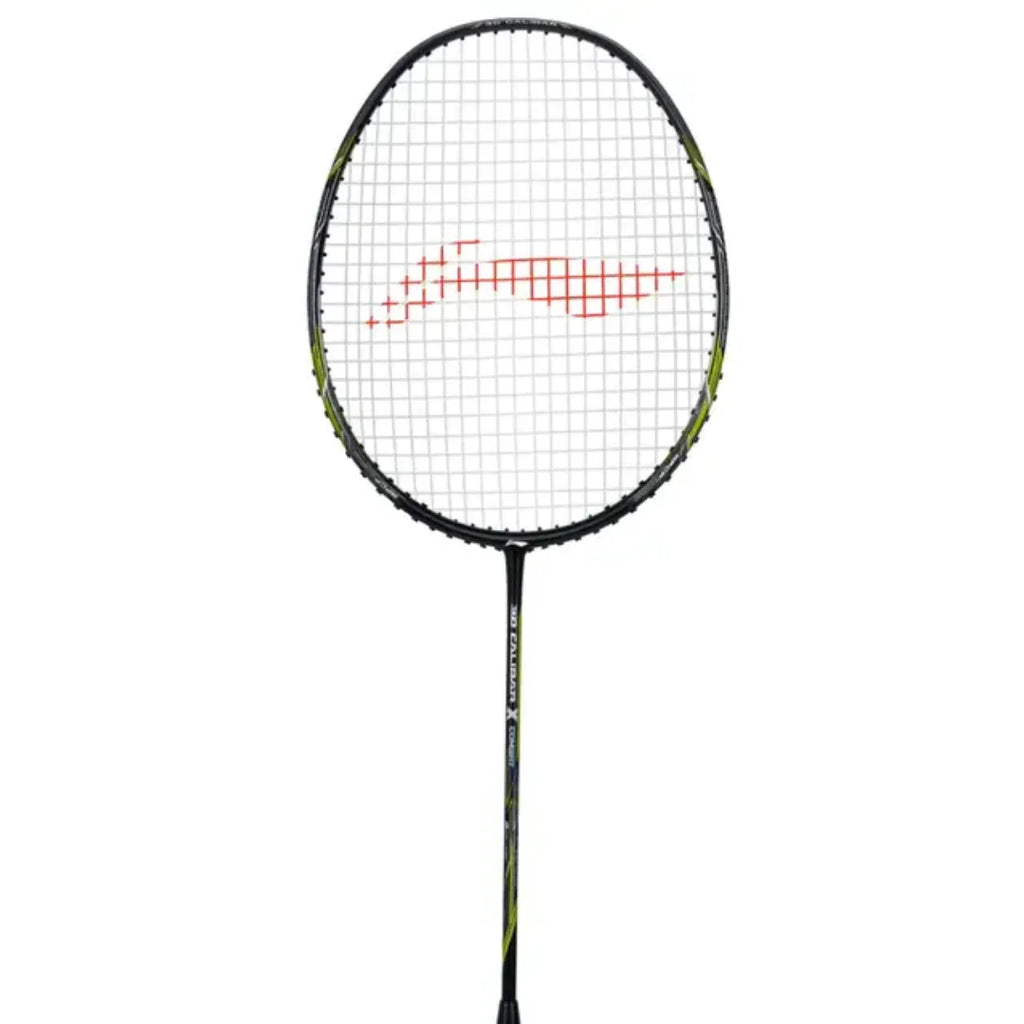 Li-Ning 3D Calibar X Combat Badminton Raquet (Black/Lime)-The Racquet Shop-Shop Online in UAE, Saudi Arabia, Kuwait, Oman, Bahrain and Qatar