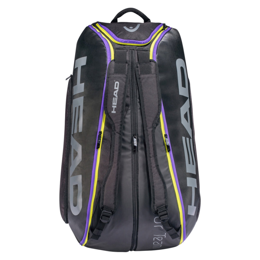 Head Tour Team 12R Monstercombi Tennis Bag (Black)-The Racquet Shop-Shop Online in UAE, Saudi Arabia, Kuwait, Oman, Bahrain and Qatar