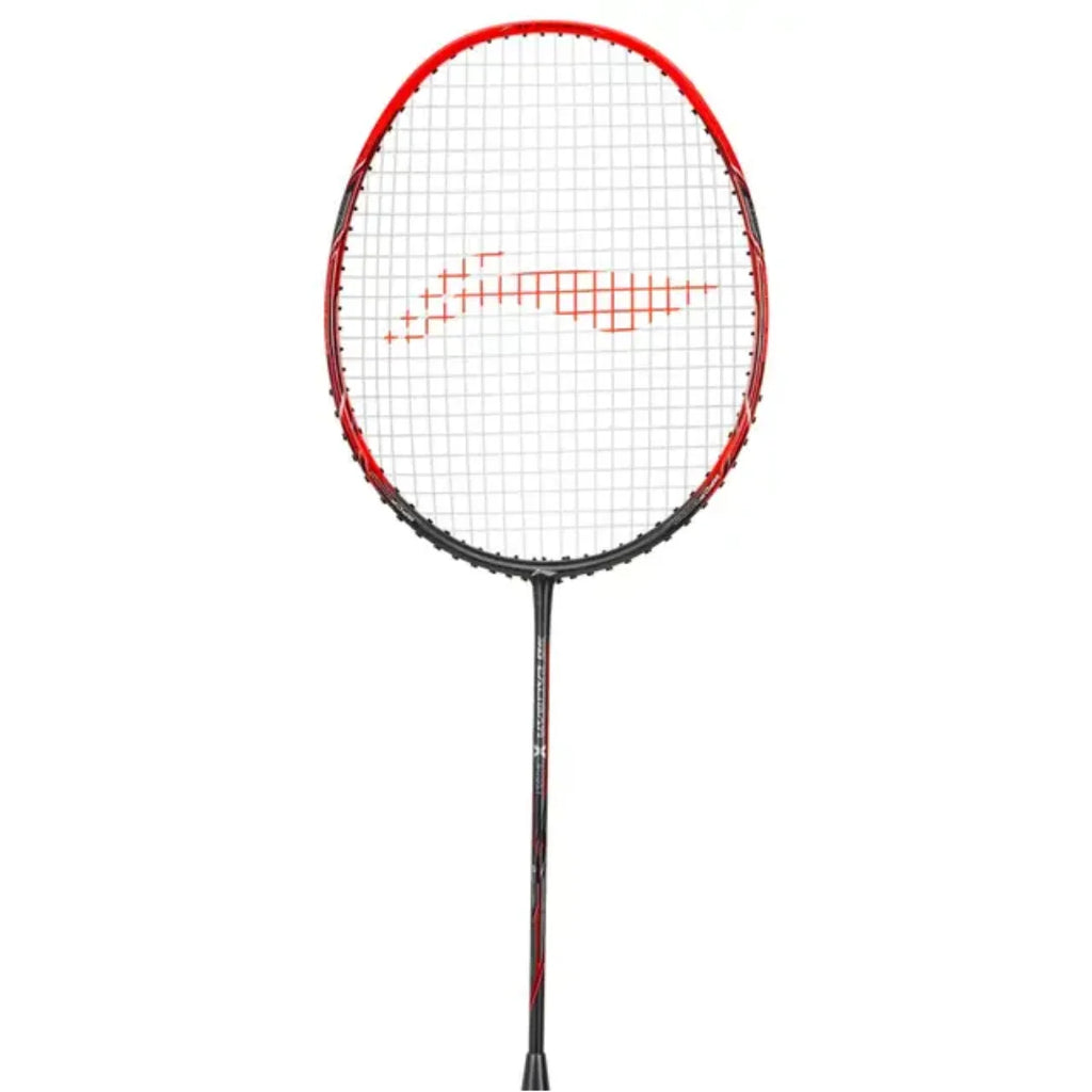 Li-Ning 3D Calibar X Boost Badminton Racquet (Dark Grey/Red)-The Racquet Shop-Shop Online in UAE, Saudi Arabia, Kuwait, Oman, Bahrain and Qatar