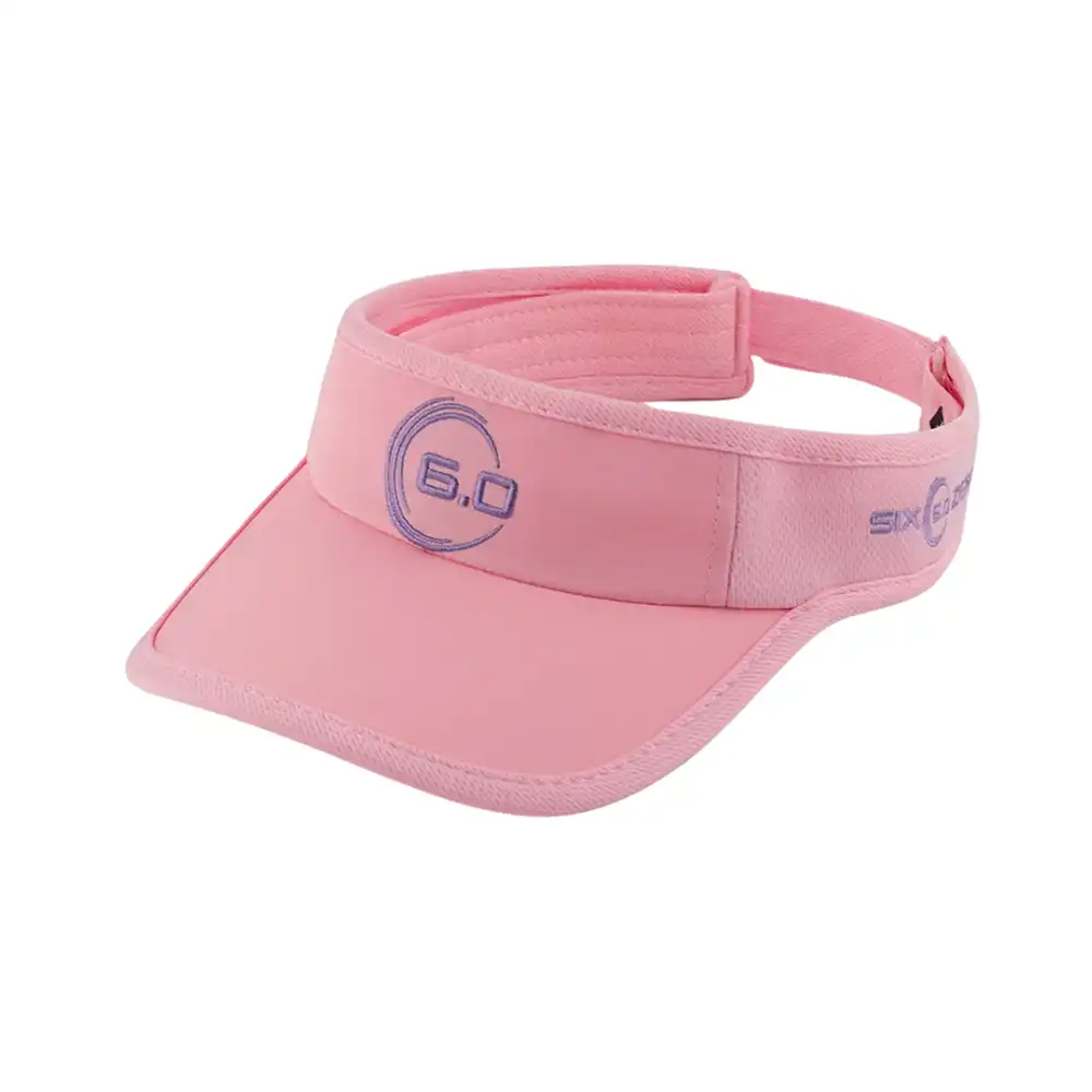 Six Zero Sports Visor Cap - Pink-The Racquet Shop-Shop Online in UAE, Saudi Arabia, Kuwait, Oman, Bahrain and Qatar