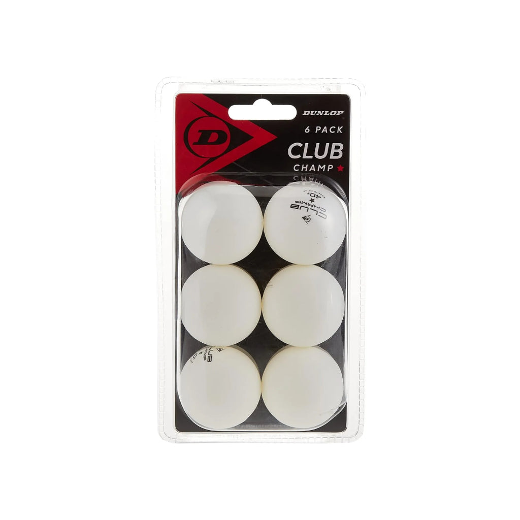 Dunlop Club Champ Blister Table Tennis Balls-The Racquet Shop-Shop Online in UAE, Saudi Arabia, Kuwait, Oman, Bahrain and Qatar