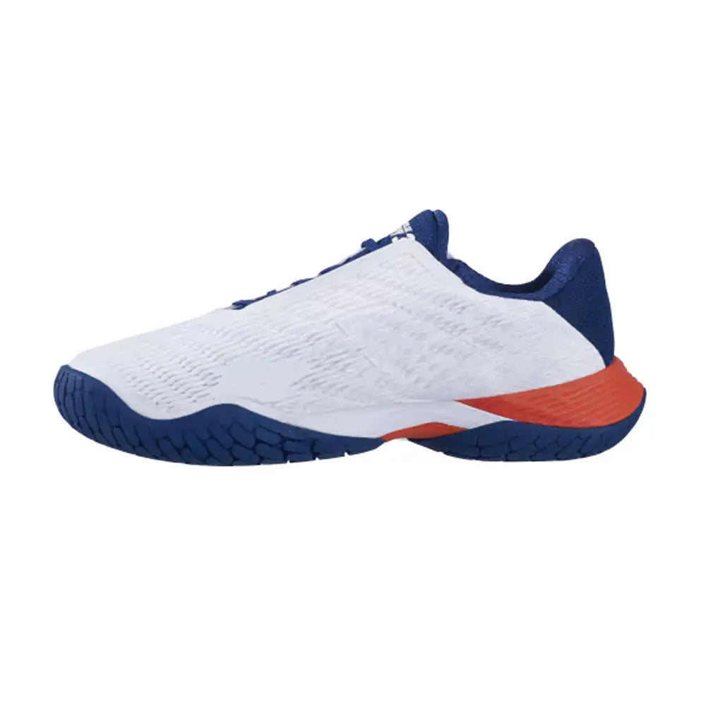 Babolat Propulse Fury 3 All Court Men Tennis Shoes - White/Estate Blue-The Racquet Shop-Shop Online in UAE, Saudi Arabia, Kuwait, Oman, Bahrain and Qatar