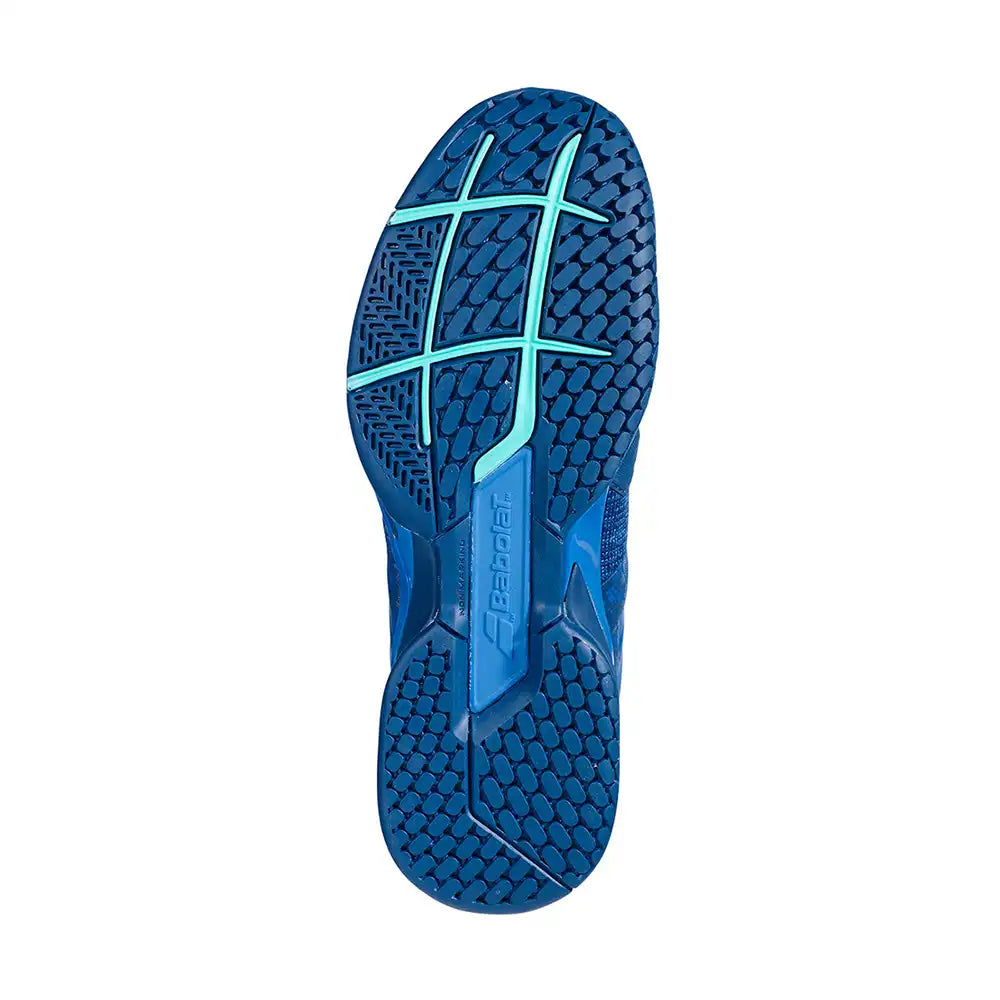 Babolat Propulse Blast All Court Men Tennis Shoes - Dark Blue/Viridian Green-The Racquet Shop-Shop Online in UAE, Saudi Arabia, Kuwait, Oman, Bahrain and Qatar