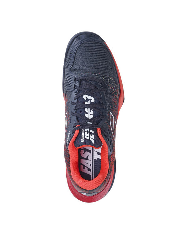 Babolat Jet Mach 3 All Court Men Tennis Shoes - Black/Poppy-The Racquet Shop-Shop Online in UAE, Saudi Arabia, Kuwait, Oman, Bahrain and Qatar