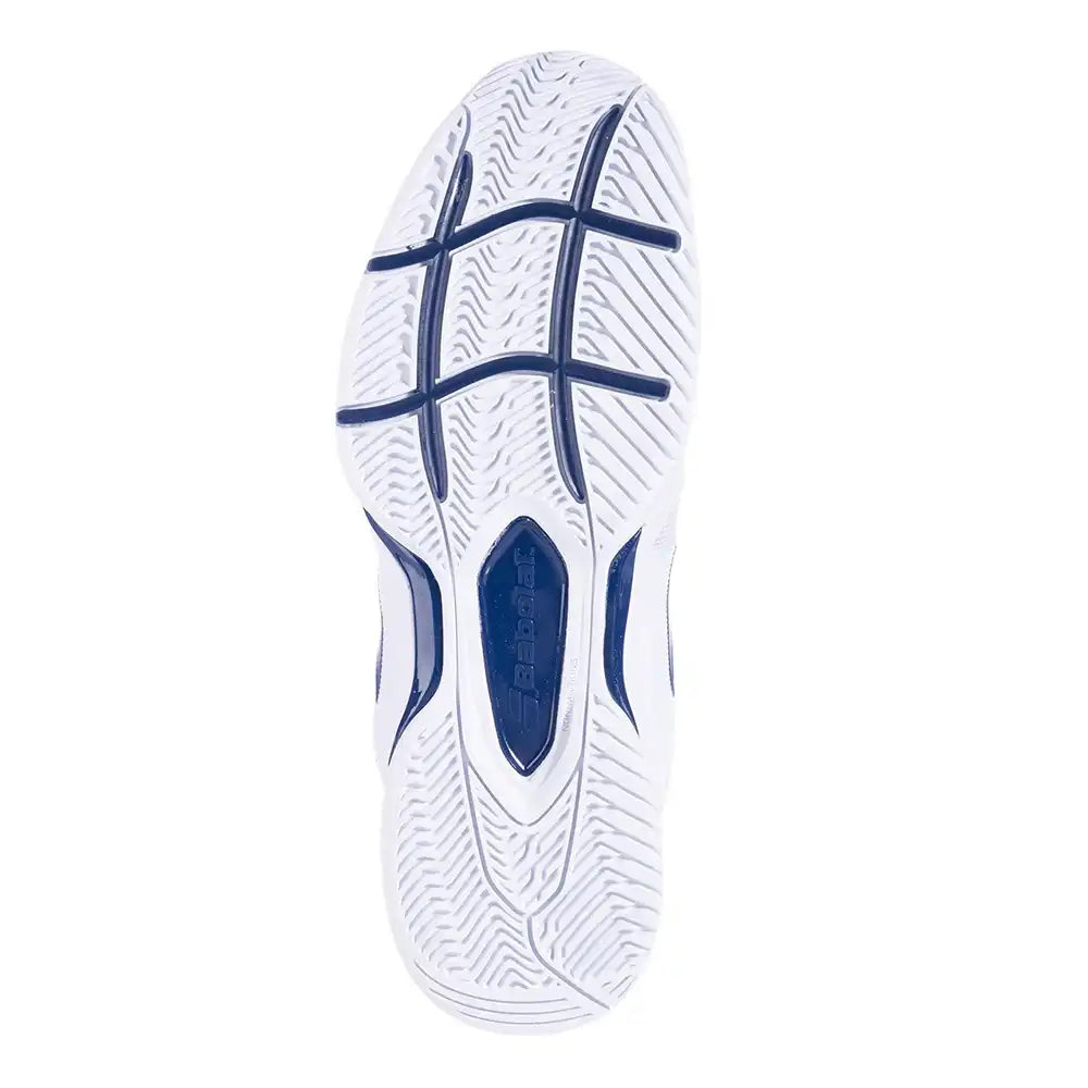 Babolat SFX3 All Court Men Tennis Shoes - White/Navy-The Racquet Shop-Shop Online in UAE, Saudi Arabia, Kuwait, Oman, Bahrain and Qatar