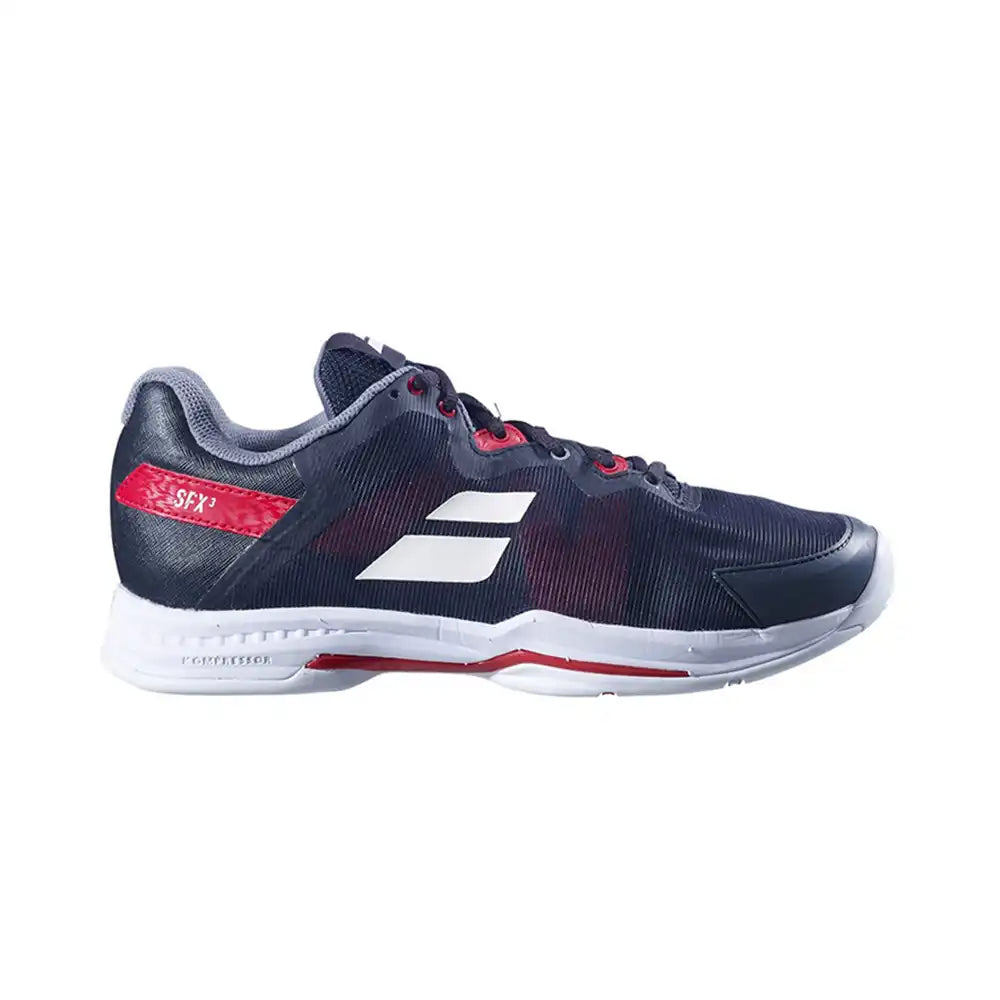 Babolat SFX All Court Men Tennis Shoes - Black/Poppy Red-The Racquet Shop-Shop Online in UAE, Saudi Arabia, Kuwait, Oman, Bahrain and Qatar