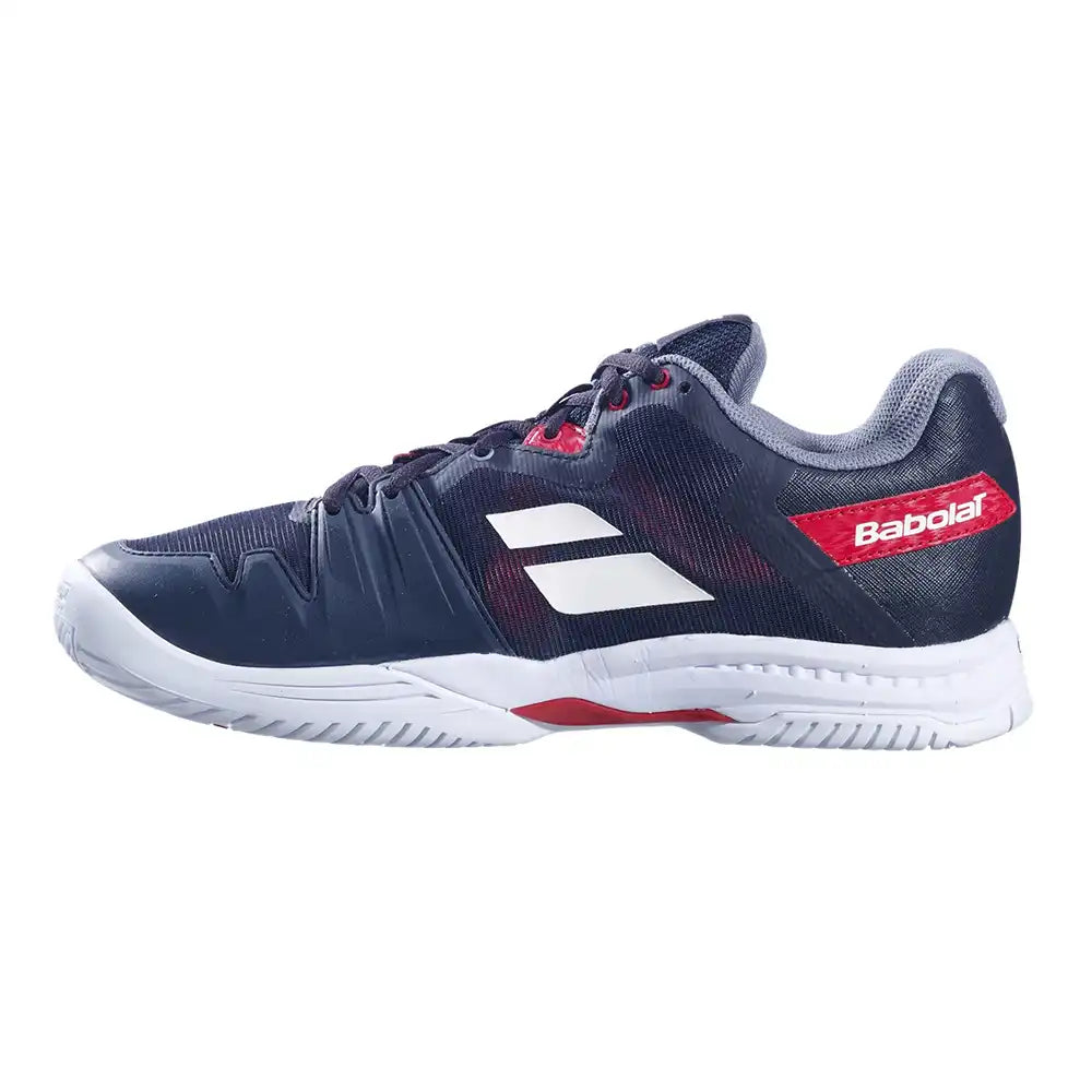 Babolat SFX All Court Men Tennis Shoes - Black/Poppy Red-The Racquet Shop-Shop Online in UAE, Saudi Arabia, Kuwait, Oman, Bahrain and Qatar