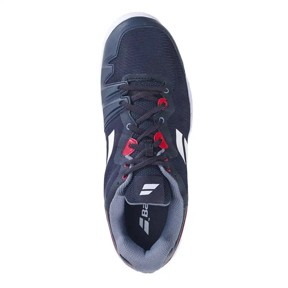 Babolat SFX All Court Men Tennis Shoes - Black/Poppy Red-The Racquet Shop-Shop Online in UAE, Saudi Arabia, Kuwait, Oman, Bahrain and Qatar