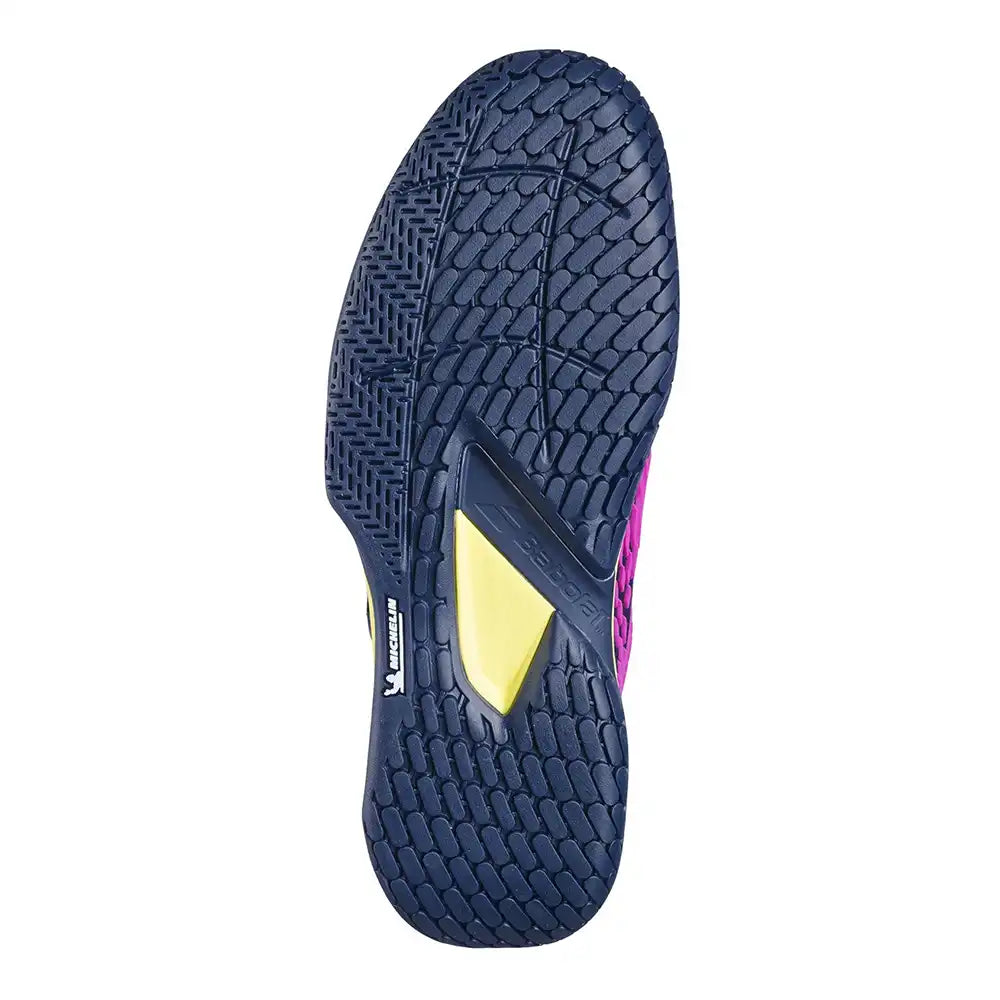 Babolat Propulse Fury 3 All Court Men Tennis Shoes - Dark Blue/Pink Aero-The Racquet Shop-Shop Online in UAE, Saudi Arabia, Kuwait, Oman, Bahrain and Qatar