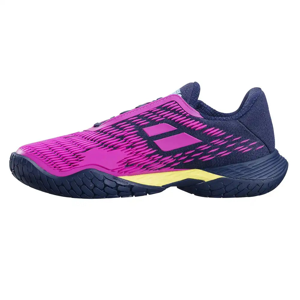 Babolat Propulse Fury 3 All Court Men Tennis Shoes - Dark Blue/Pink Aero-The Racquet Shop-Shop Online in UAE, Saudi Arabia, Kuwait, Oman, Bahrain and Qatar