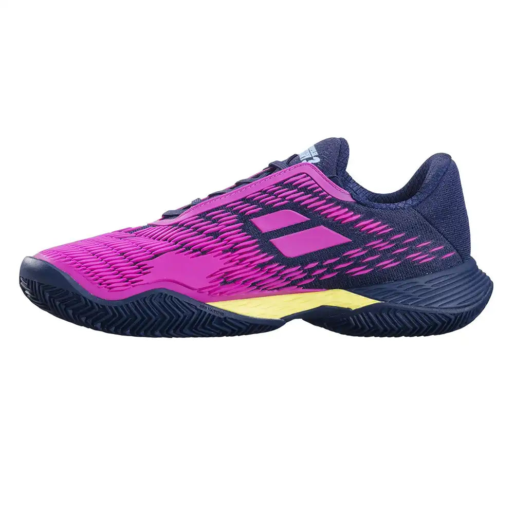 Babolat Propulse Fury 3 Clay Men Tennis Shoes - Dark Blue/Pink Aero-The Racquet Shop-Shop Online in UAE, Saudi Arabia, Kuwait, Oman, Bahrain and Qatar