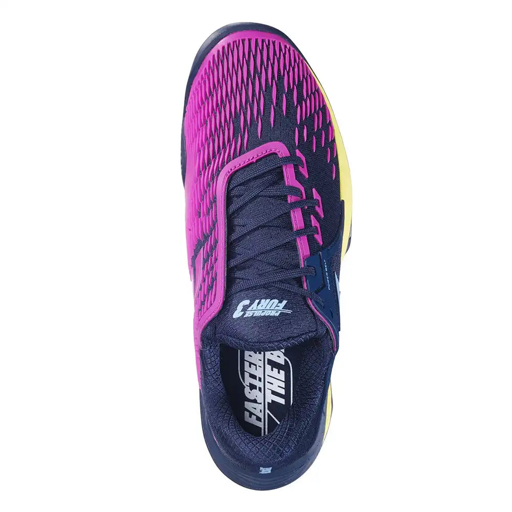 Babolat Propulse Fury 3 Clay Men Tennis Shoes - Dark Blue/Pink Aero-The Racquet Shop-Shop Online in UAE, Saudi Arabia, Kuwait, Oman, Bahrain and Qatar