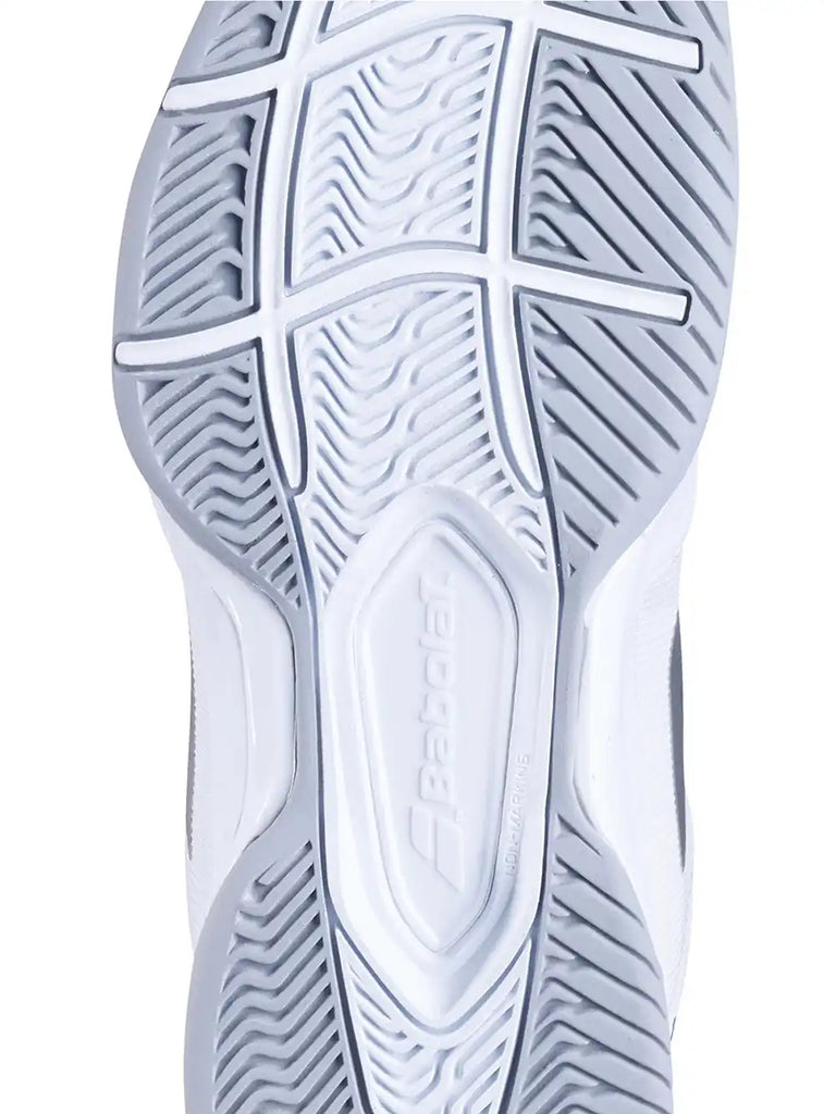 Babolat SFX3 All Court Women Tennis Shoes - White/Silver-The Racquet Shop-Shop Online in UAE, Saudi Arabia, Kuwait, Oman, Bahrain and Qatar