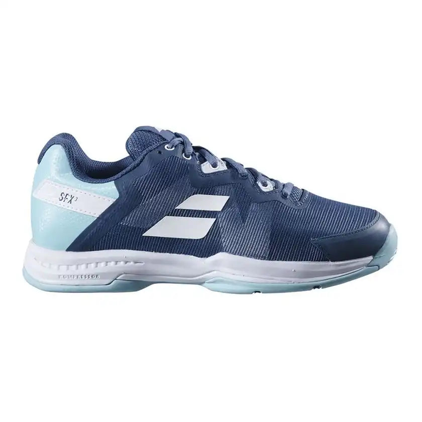 Babolat SFX3 All Court Women Tennis Shoes - Deep Dive Blue-The Racquet Shop-Shop Online in UAE, Saudi Arabia, Kuwait, Oman, Bahrain and Qatar