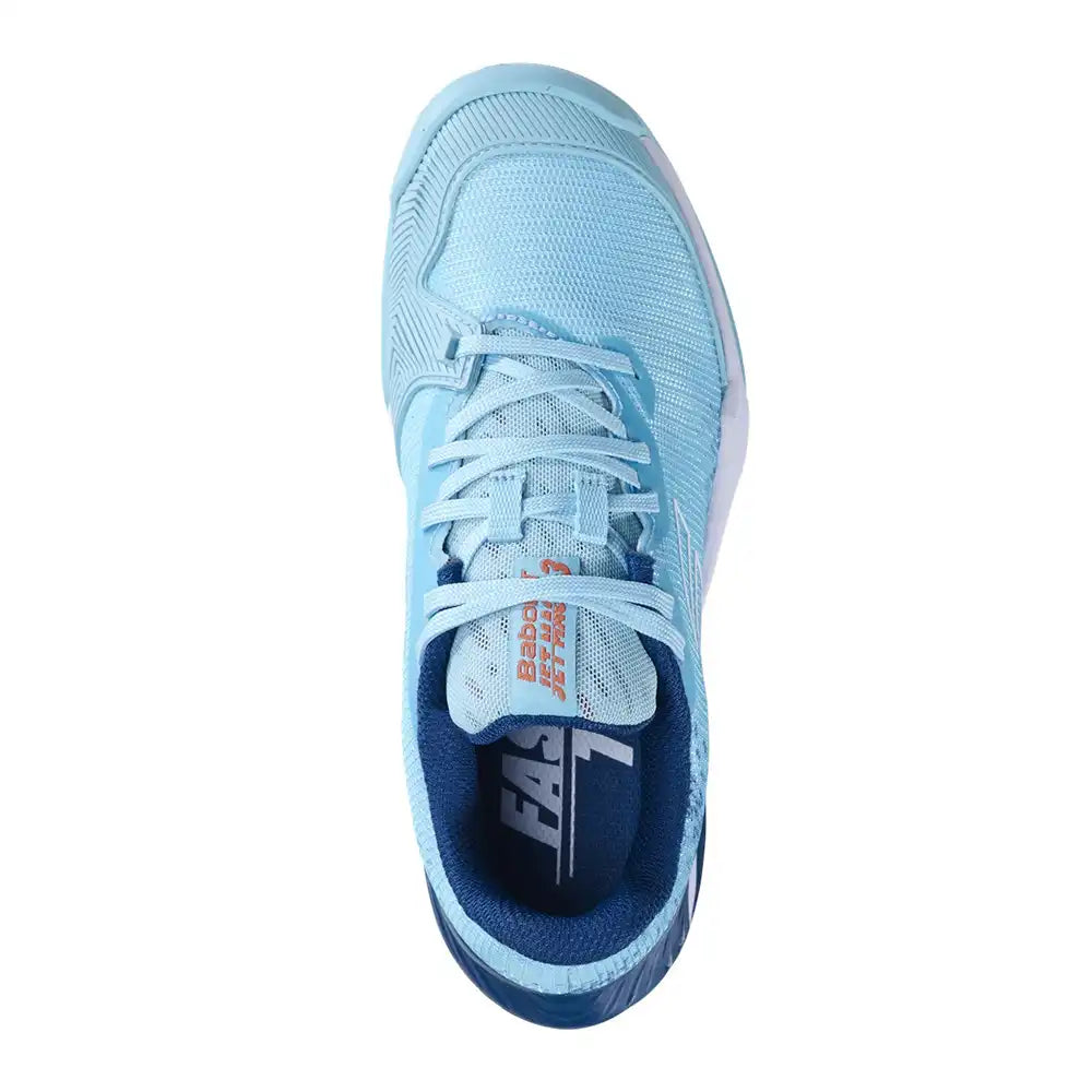 Babolat Jet Mach 3 All Court Junior Boy Tennis Shoes - Blue-The Racquet Shop-Shop Online in UAE, Saudi Arabia, Kuwait, Oman, Bahrain and Qatar