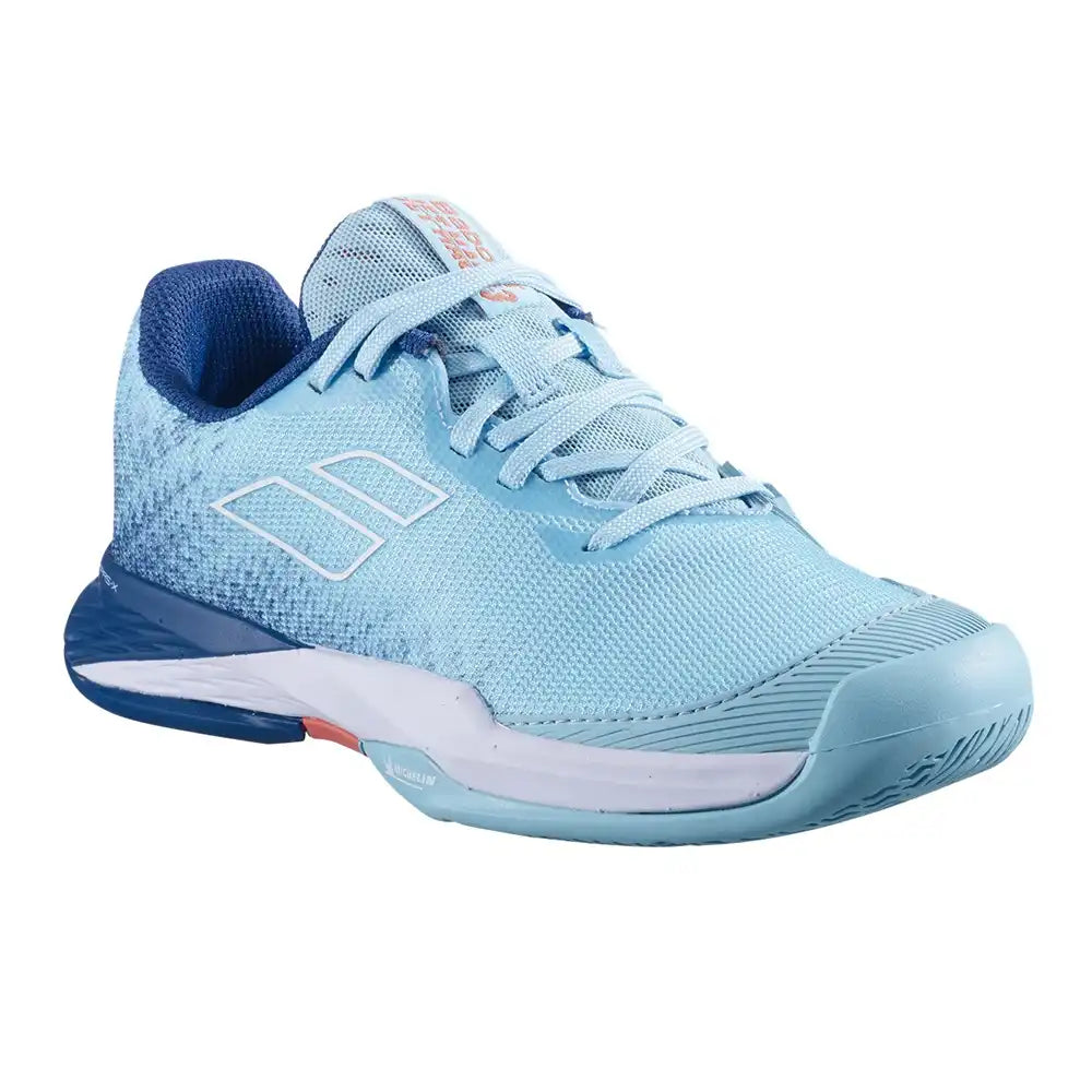 Babolat Jet Mach 3 All Court Junior Boy Tennis Shoes - Blue-The Racquet Shop-Shop Online in UAE, Saudi Arabia, Kuwait, Oman, Bahrain and Qatar