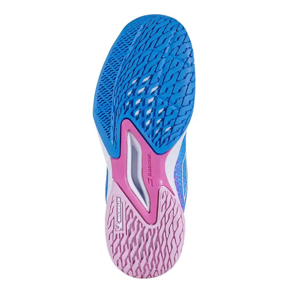 Babolat Jet Mach 3 All Court Junior Girl Tennis Shoes - Blue-The Racquet Shop-Shop Online in UAE, Saudi Arabia, Kuwait, Oman, Bahrain and Qatar