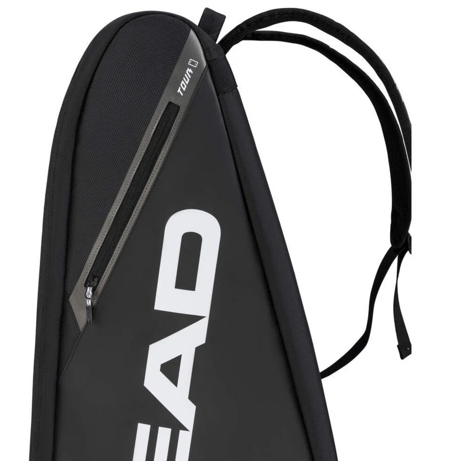 Head Tour Racquet Tennis Bag XL - Black/White-The Racquet Shop-Shop Online in UAE, Saudi Arabia, Kuwait, Oman, Bahrain and Qatar