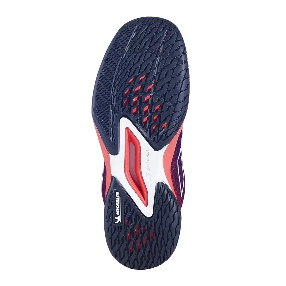 Babolat Jet Mach 3 All Court Junior Boy Tennis Shoes - Black/Poppy-The Racquet Shop-Shop Online in UAE, Saudi Arabia, Kuwait, Oman, Bahrain and Qatar