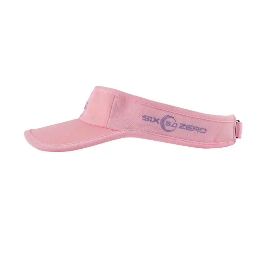 Six Zero Sports Visor Cap - Pink-The Racquet Shop-Shop Online in UAE, Saudi Arabia, Kuwait, Oman, Bahrain and Qatar