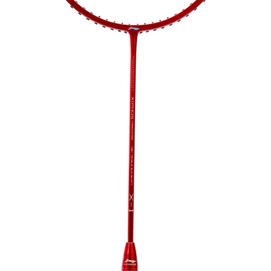 Li-Ning Xi-Phos X1 Badminton Racquet (Red/Silver)-The Racquet Shop-Shop Online in UAE, Saudi Arabia, Kuwait, Oman, Bahrain and Qatar