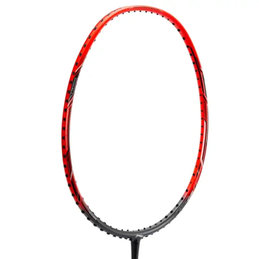 Li-Ning 3D Calibar X Boost Badminton Racquet (Dark Grey/Red)-The Racquet Shop-Shop Online in UAE, Saudi Arabia, Kuwait, Oman, Bahrain and Qatar