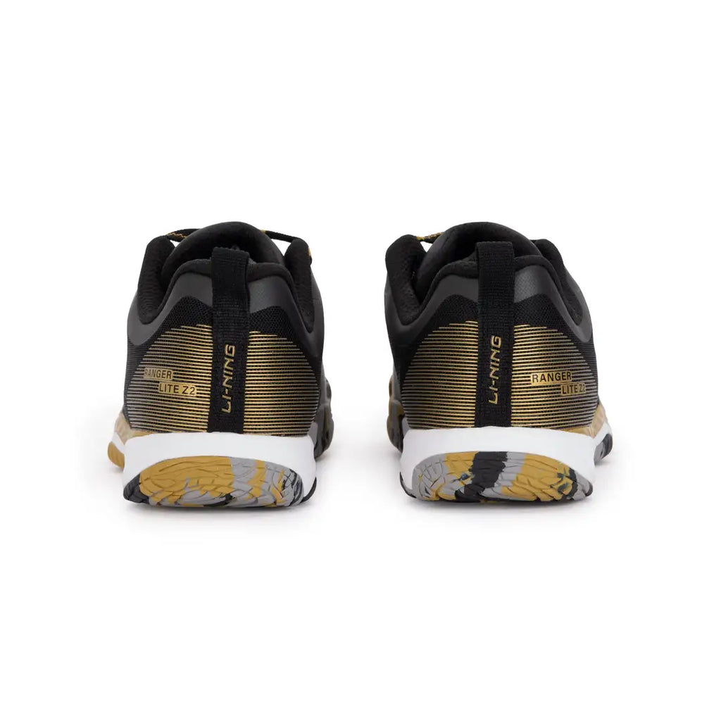 Li-Ning Ranger Lite Z2 Badminton Shoes - Black/Gold-The Racquet Shop-Shop Online in UAE, Saudi Arabia, Kuwait, Oman, Bahrain and Qatar