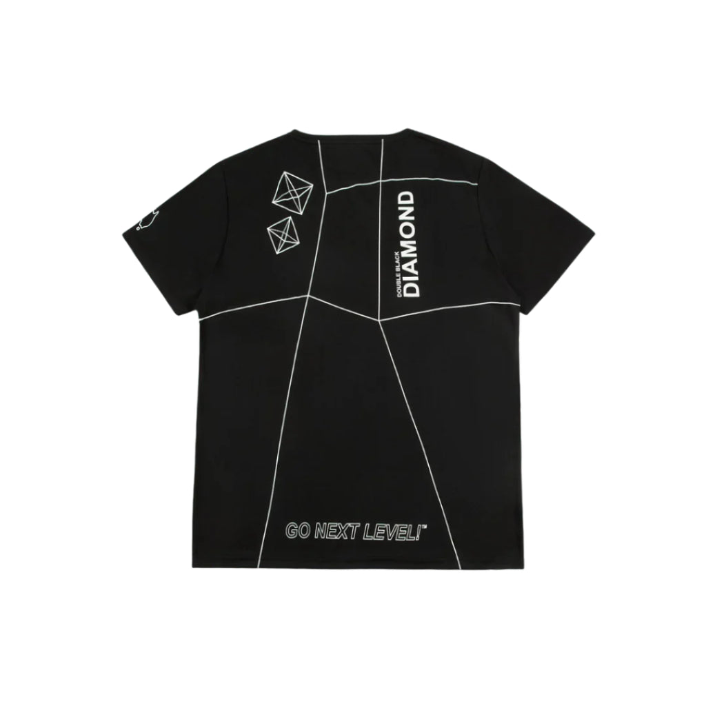 Six Zero Gem Pickleball Shirt Double Black Diamond - Black-The Racquet Shop-Shop Online in UAE, Saudi Arabia, Kuwait, Oman, Bahrain and Qatar