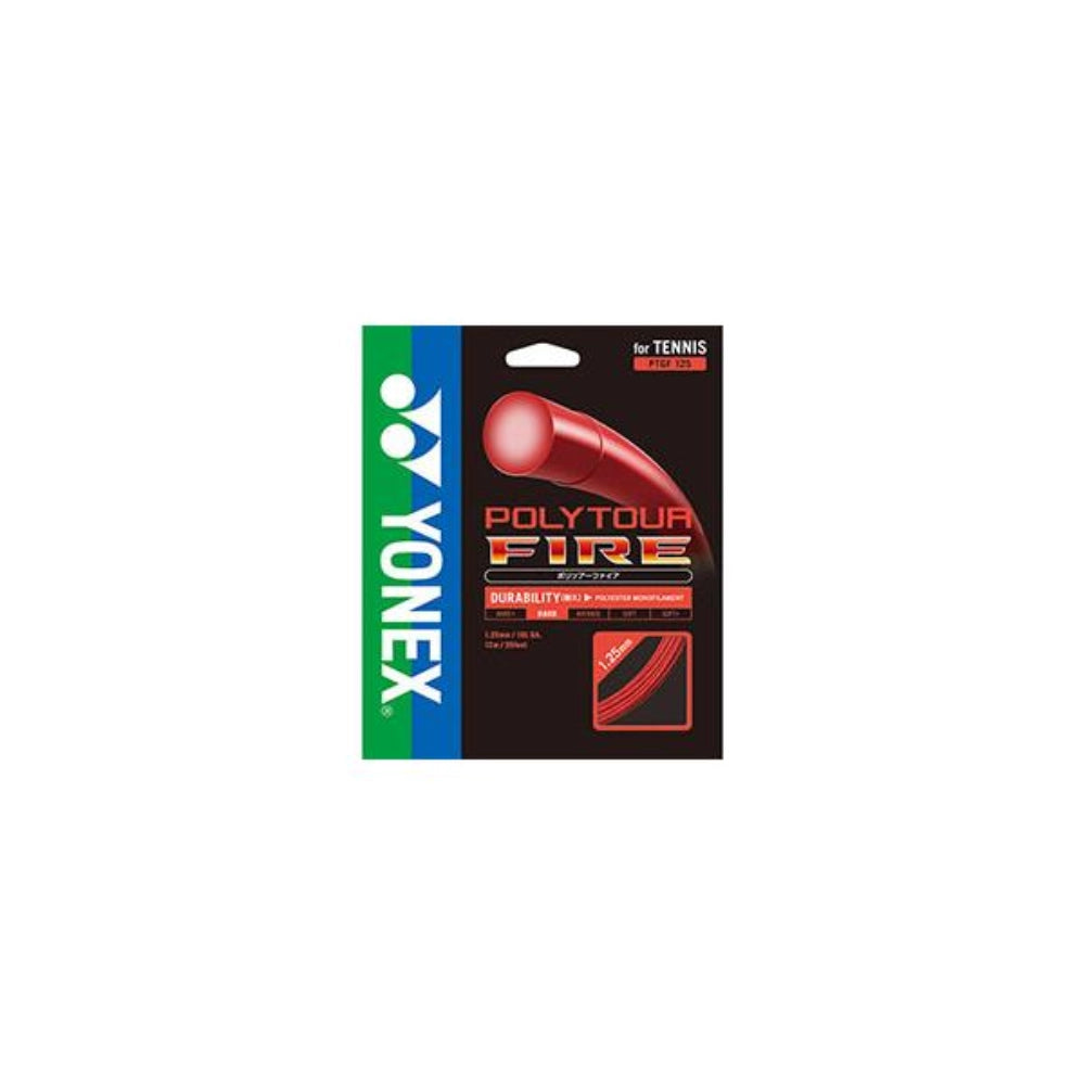 Yonex PolyTour Fire PTGF125 Tennis Strings-The Racquet Shop-Shop Online in UAE, Saudi Arabia, Kuwait, Oman, Bahrain and Qatar