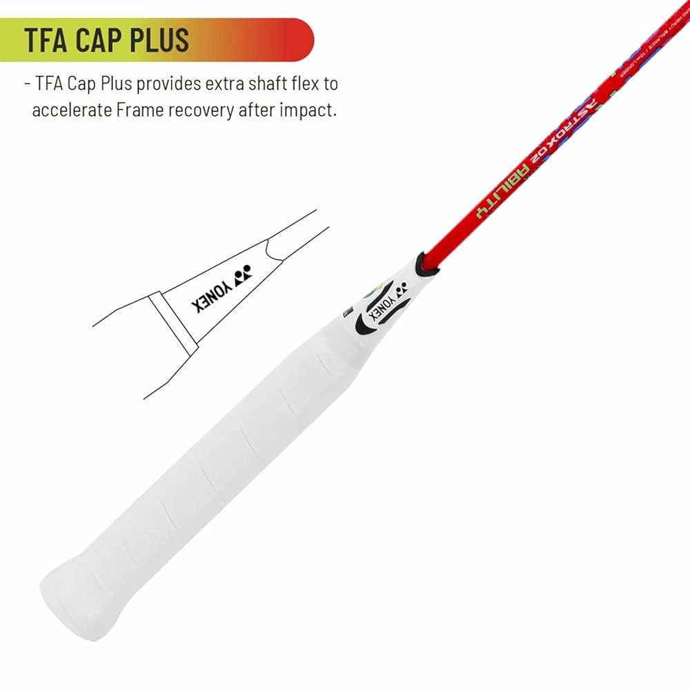Yonex Astrox 02 Ability Red - 4U5-The Racquet Shop-Shop Online in UAE, Saudi Arabia, Kuwait, Oman, Bahrain and Qatar