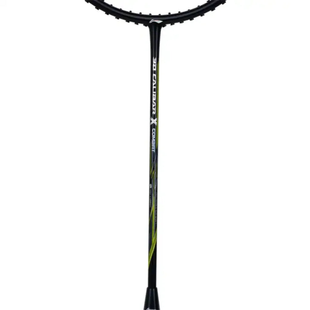 Li-Ning 3D Calibar X Combat Badminton Raquet (Black/Lime)-The Racquet Shop-Shop Online in UAE, Saudi Arabia, Kuwait, Oman, Bahrain and Qatar