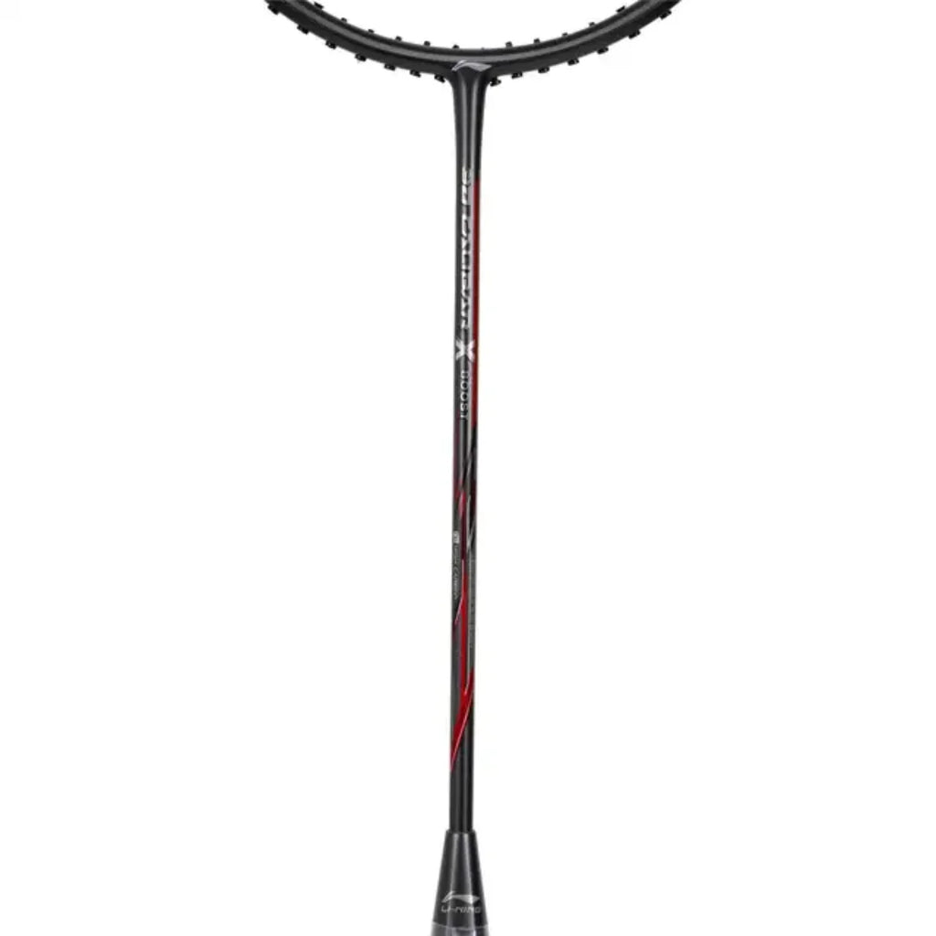 Li-Ning 3D Calibar X Boost Badminton Racquet (Dark Grey/Red)-The Racquet Shop-Shop Online in UAE, Saudi Arabia, Kuwait, Oman, Bahrain and Qatar