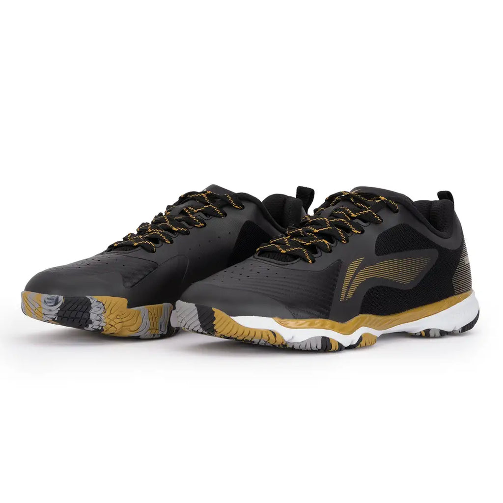 Li-Ning Ranger Lite Z2 Badminton Shoes - Black/Gold-The Racquet Shop-Shop Online in UAE, Saudi Arabia, Kuwait, Oman, Bahrain and Qatar