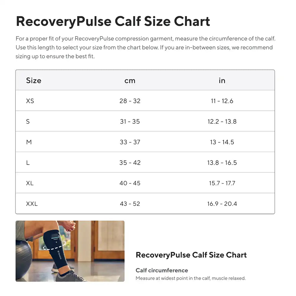 Therabody RecoveryPulse Calf-The Racquet Shop-Shop Online in UAE, Saudi Arabia, Kuwait, Oman, Bahrain and Qatar
