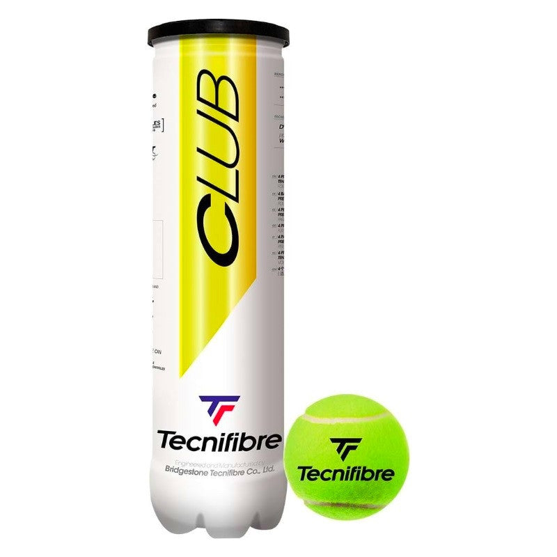 Tecnifibre 4 Club Tennis Balls-The Racquet Shop-Shop Online in UAE, Saudi Arabia, Kuwait, Oman, Bahrain and Qatar