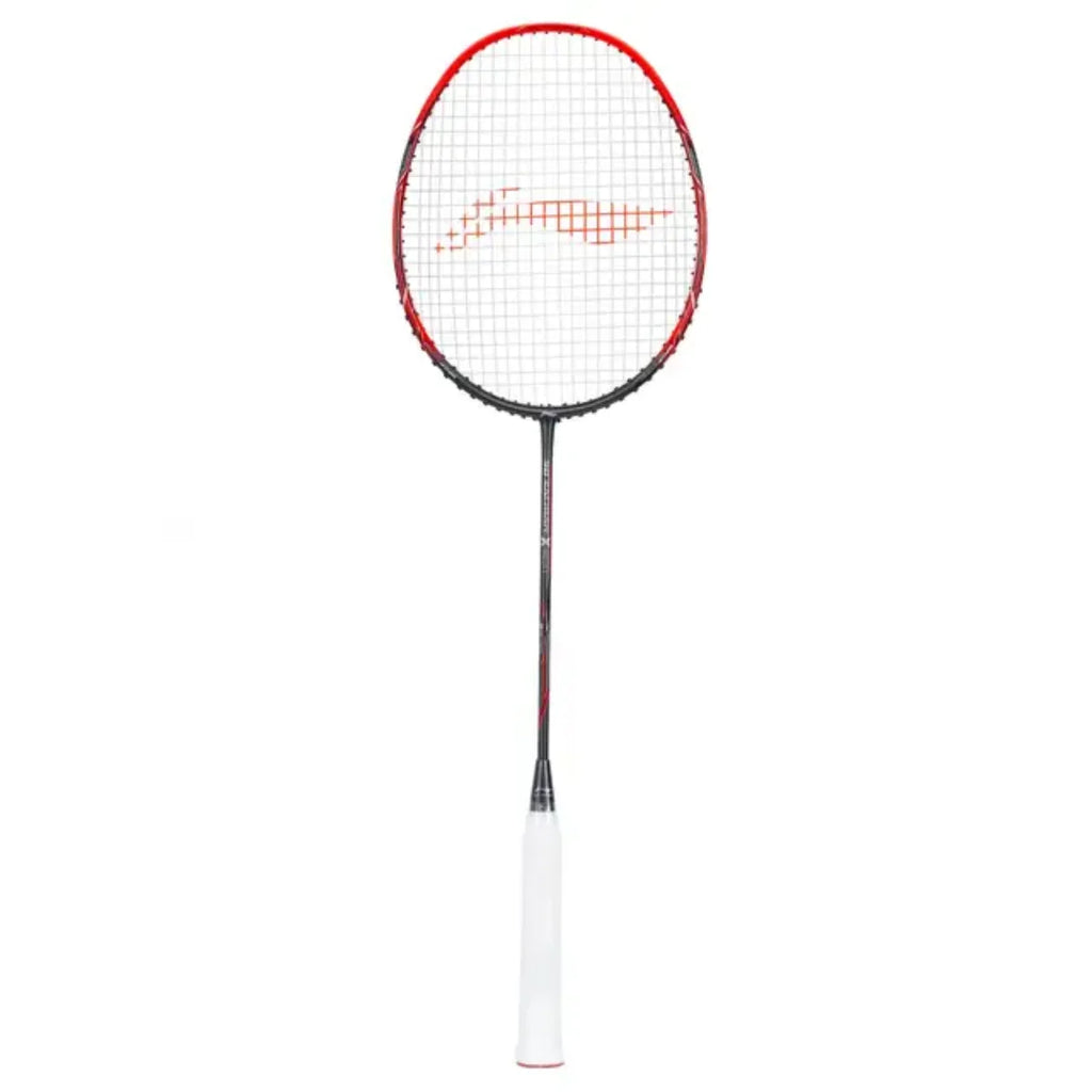 Li-Ning 3D Calibar X Boost Badminton Racquet (Dark Grey/Red)-The Racquet Shop-Shop Online in UAE, Saudi Arabia, Kuwait, Oman, Bahrain and Qatar