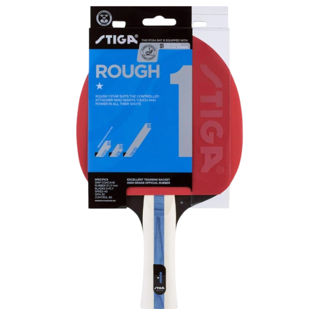 STIGA Rough 1-Star Table Tennis Bat-The Racquet Shop-Shop Online in UAE, Saudi Arabia, Kuwait, Oman, Bahrain and Qatar