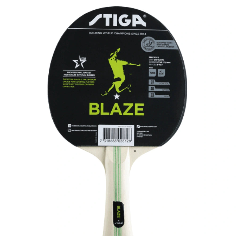 Webber Evolve Racket Stiga Evolve & Blaze 1-Star Table Tennis Rackets | The Racquet Shop