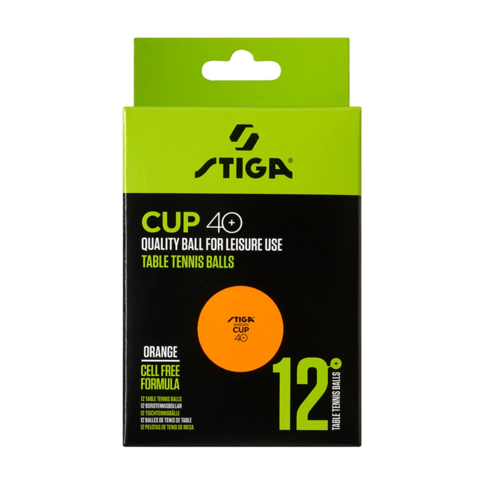 Stiga TT Balls Cup Orange/White-The Racquet Shop-Shop Online in UAE, Saudi Arabia, Kuwait, Oman, Bahrain and Qatar