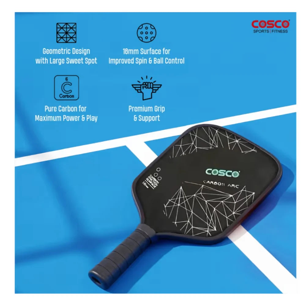 Cosco Carbon Arc Pickleball Paddle-The Racquet Shop-Shop Online in UAE, Saudi Arabia, Kuwait, Oman, Bahrain and Qatar